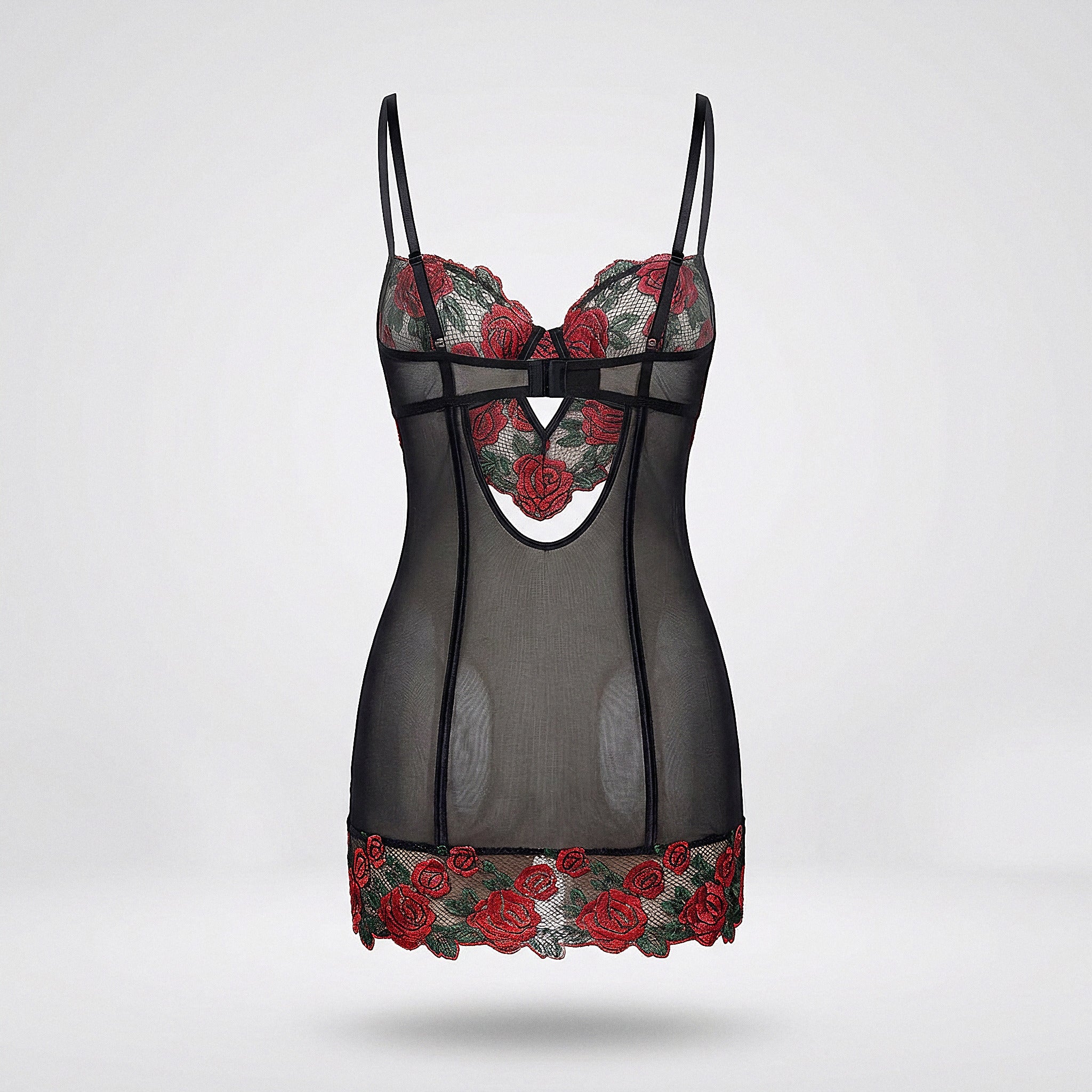 Bella lace-up babydoll — product view
