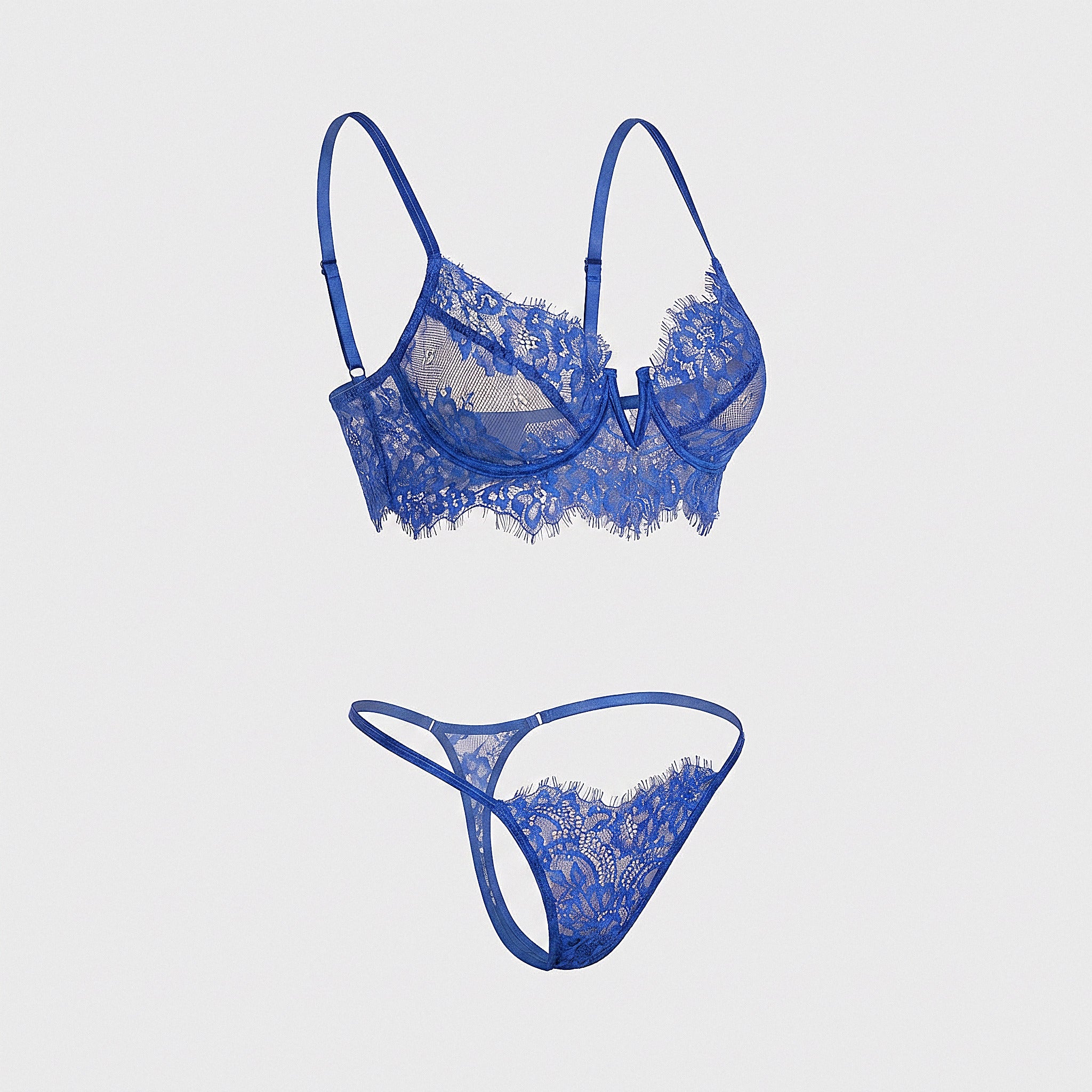 Azura three-piece lingerie set — product view