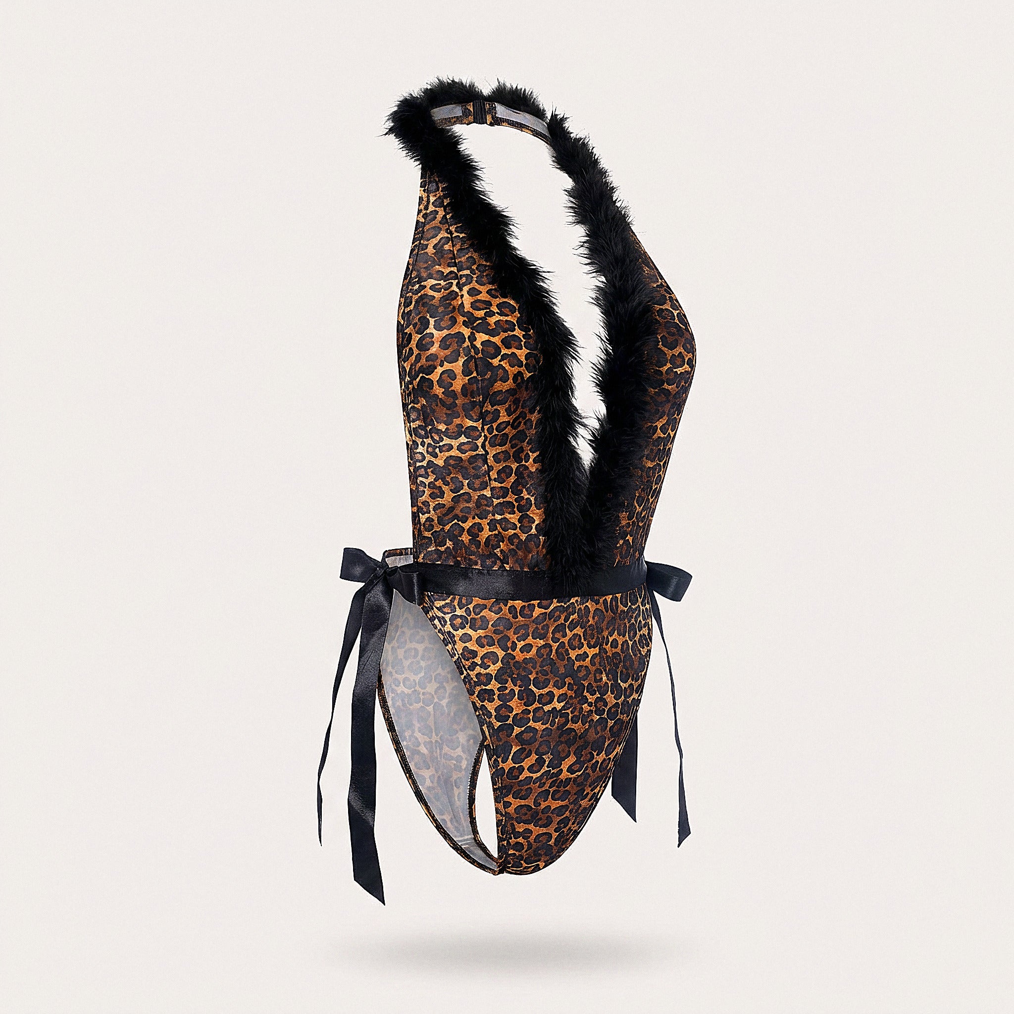 Wildcat leopard teddy costume — product view