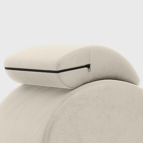 Chaise Headrest for Esse and Lyza - Microvelvet Natural Beige