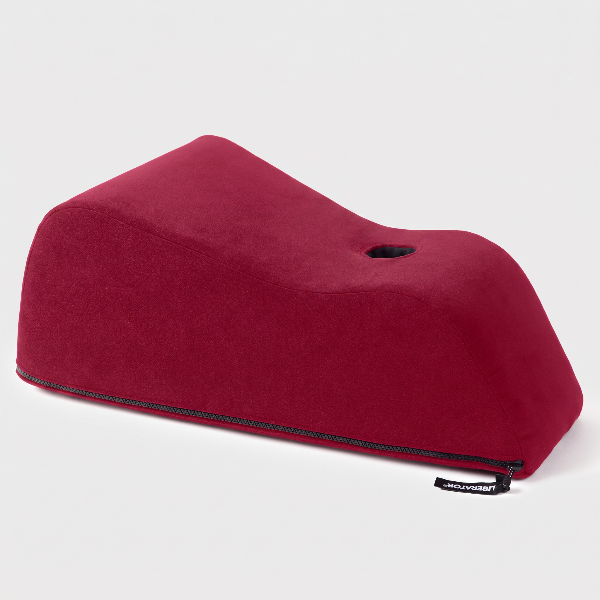 Wanda wand mount in merlot velvet, product on white