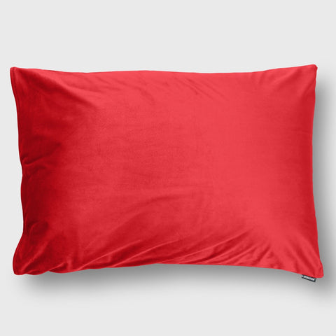 Vero Velvet Pillow Cases, red